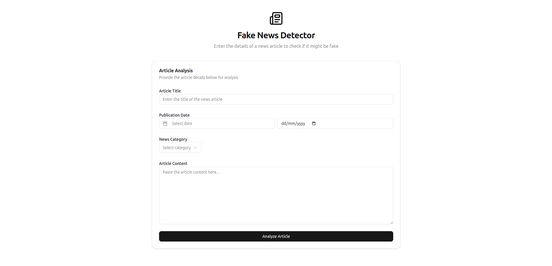 Fake News Detection